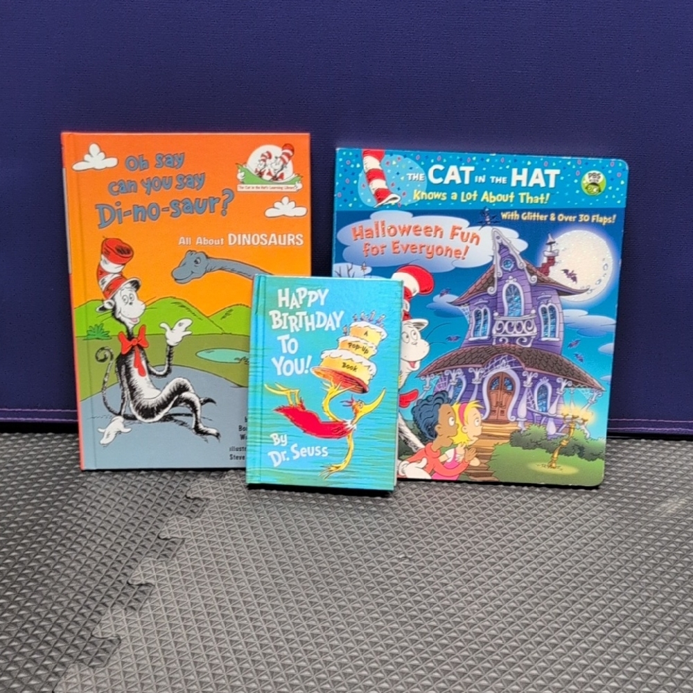 Dr. Seuss Colorful Kids Book Trio - Orange, Blue, Green